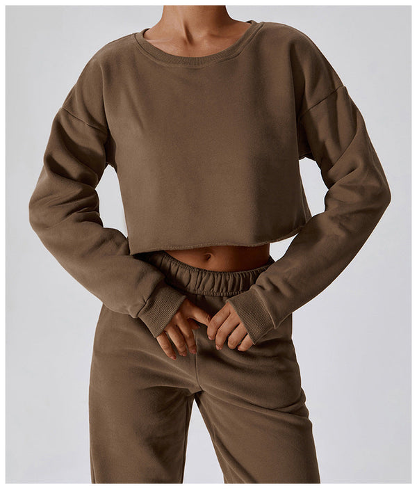 |CAPPUCCINO COLLECTION| Endure Crop Pullover