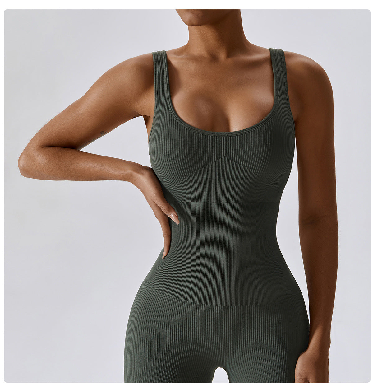Aura Seamless Ribbed Jumpsuit