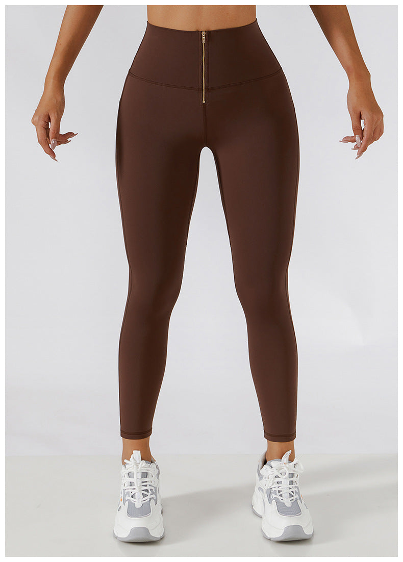 Glide Zipper Yoga Leggings