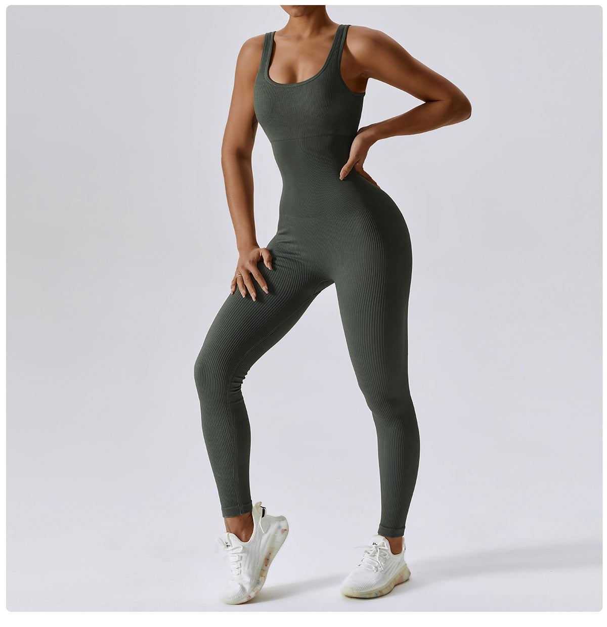 Aura Seamless Ribbed Jumpsuit