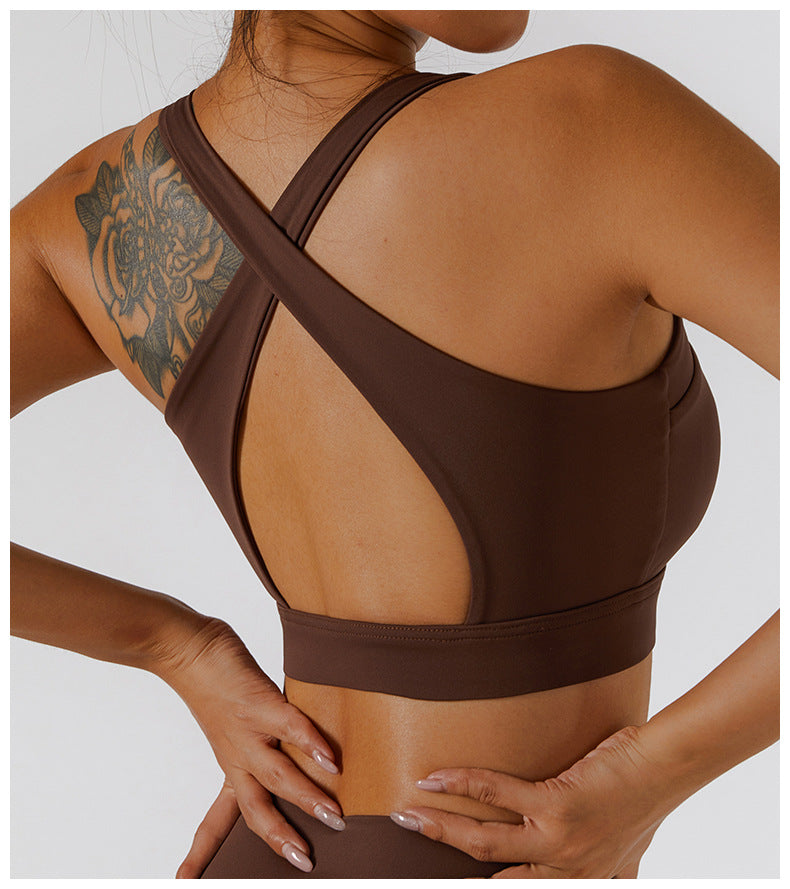 Glide Zipper Yoga Bra