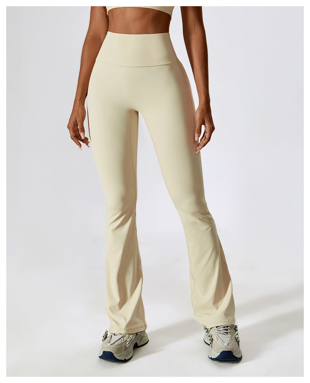 High-Waist Flare Contour Yoga Leggings