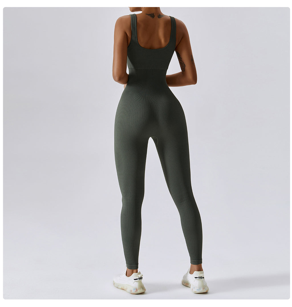 Aura Seamless Ribbed Jumpsuit