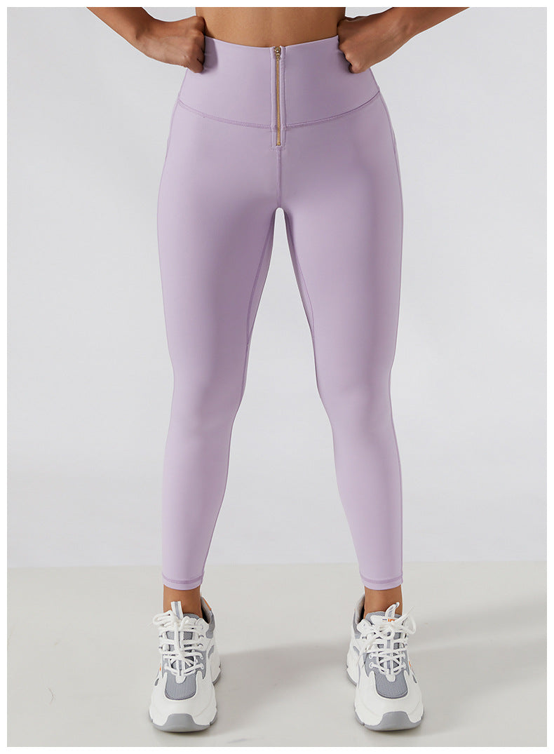 Glide Zipper Yoga Leggings