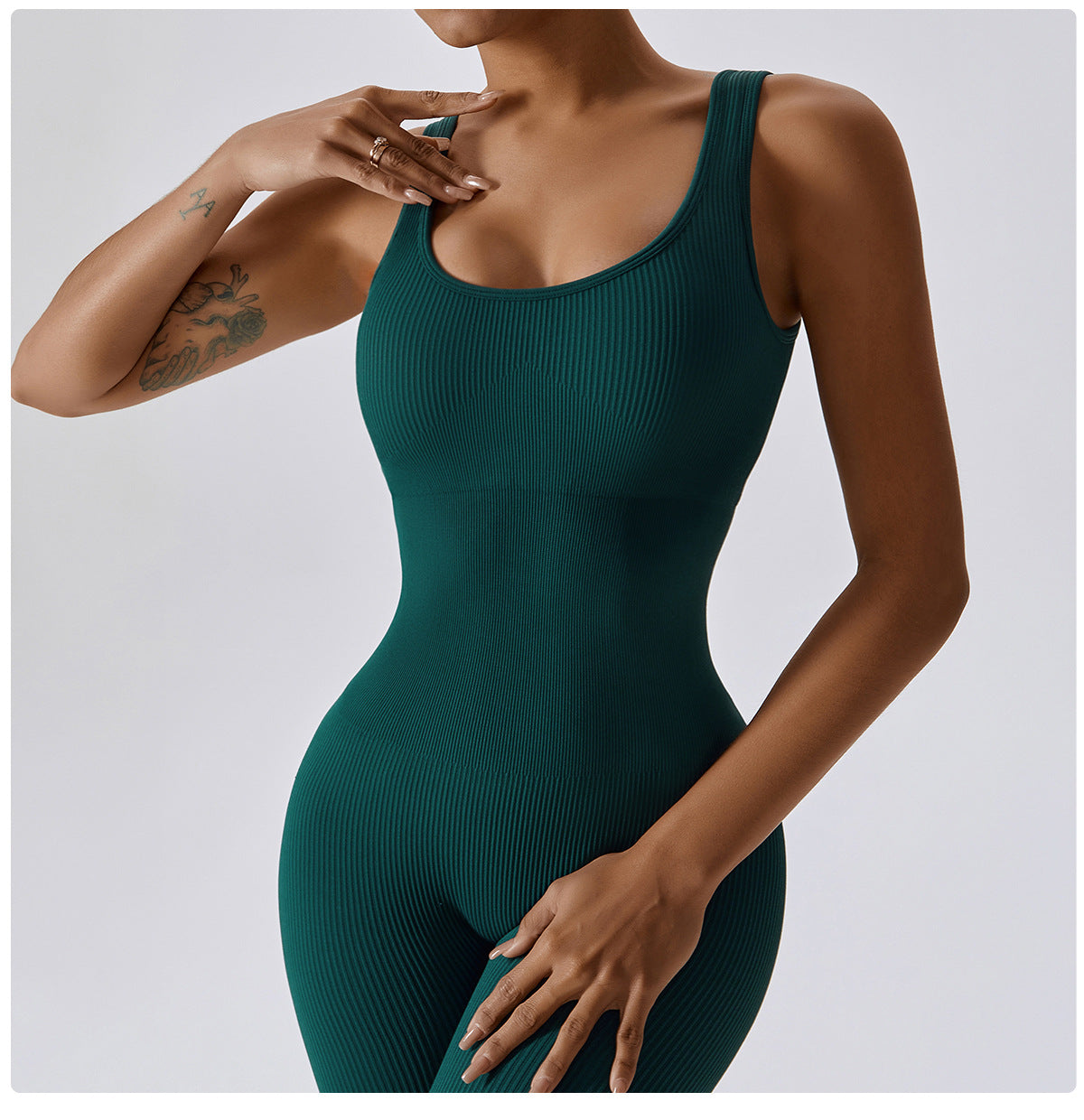 Seamless Ribbed Jumpsuit