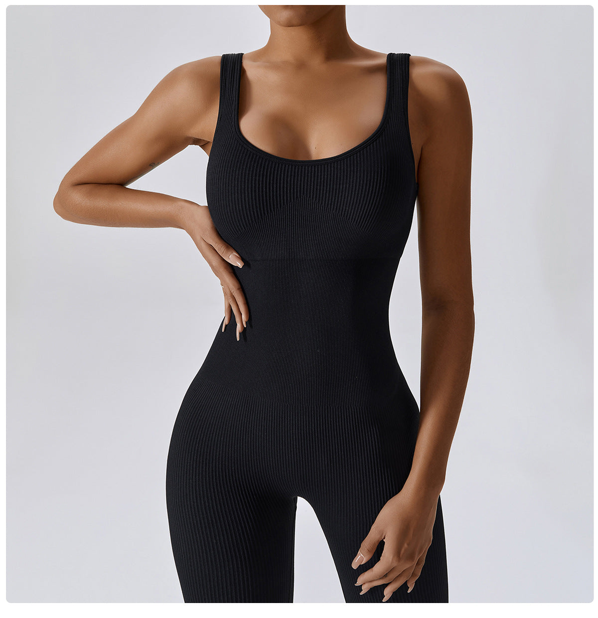 Aura Seamless Ribbed Jumpsuit