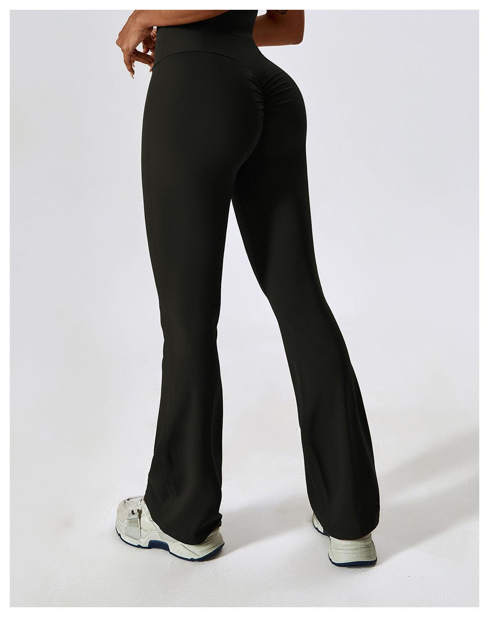 High-Waist Flare Contour Yoga Leggings