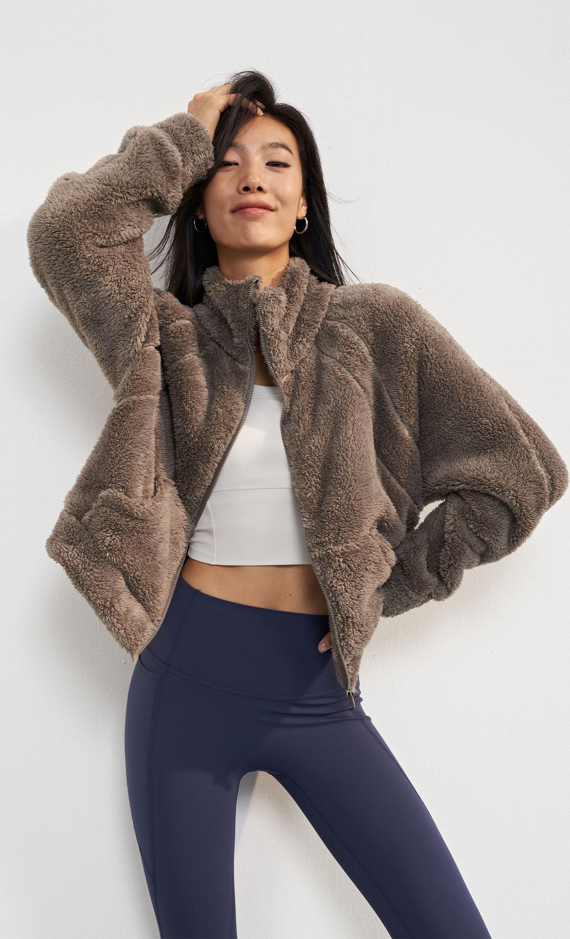 |CAPPUCCINO COLLECTION|  Gior Teddy Zipper Jacket