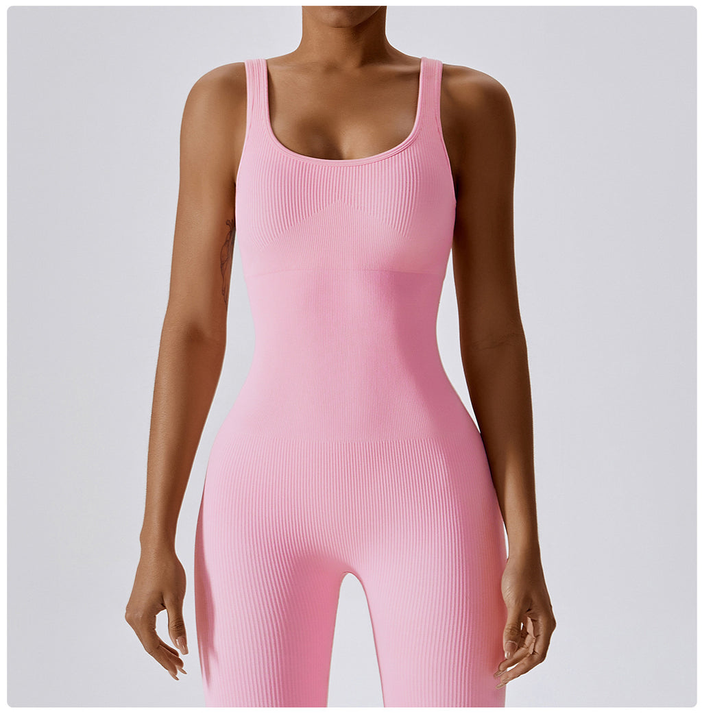 Aura Seamless Ribbed Jumpsuit