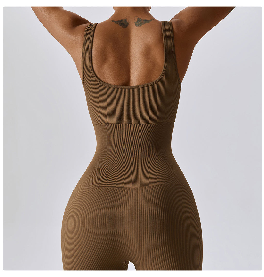 Aura Seamless Ribbed Jumpsuit