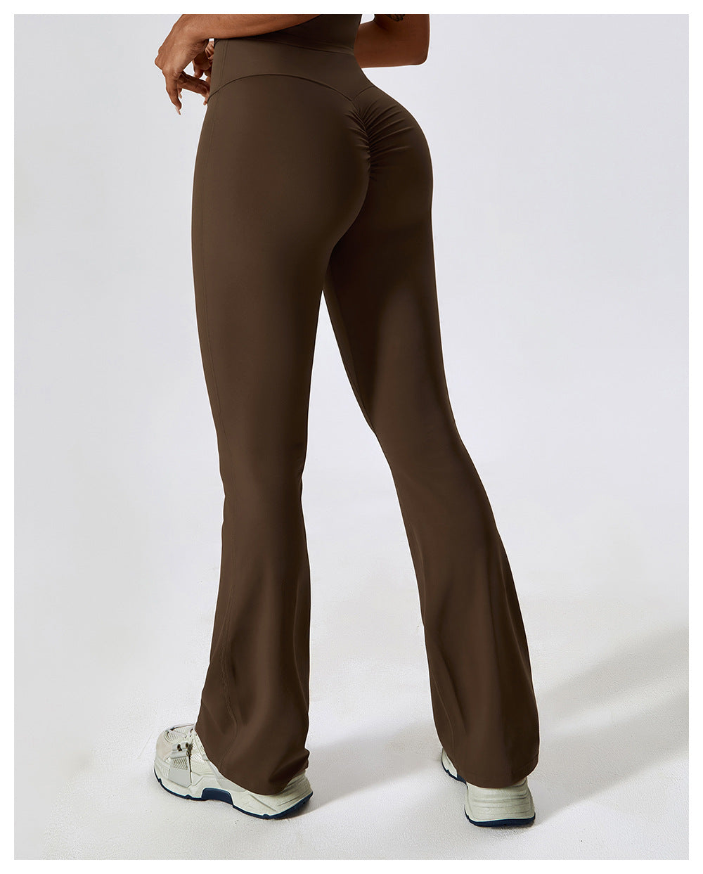 High-Waist Flare Contour Yoga Leggings