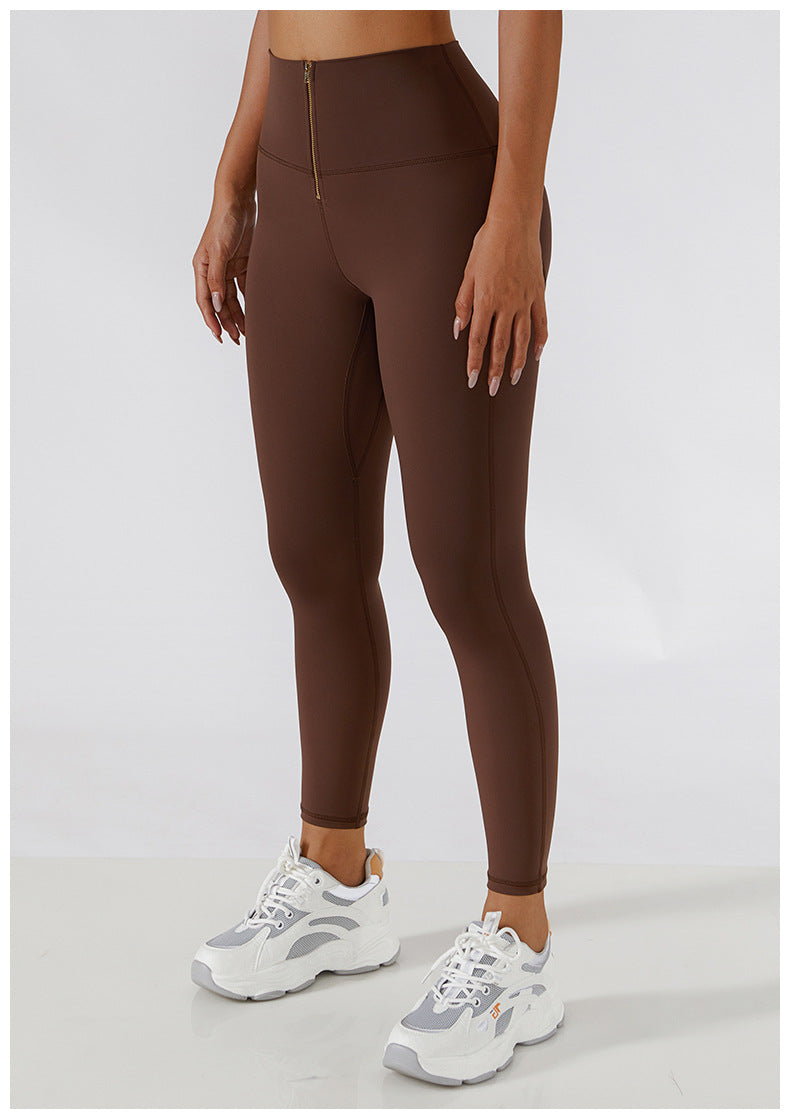 Glide Zipper Yoga Leggings