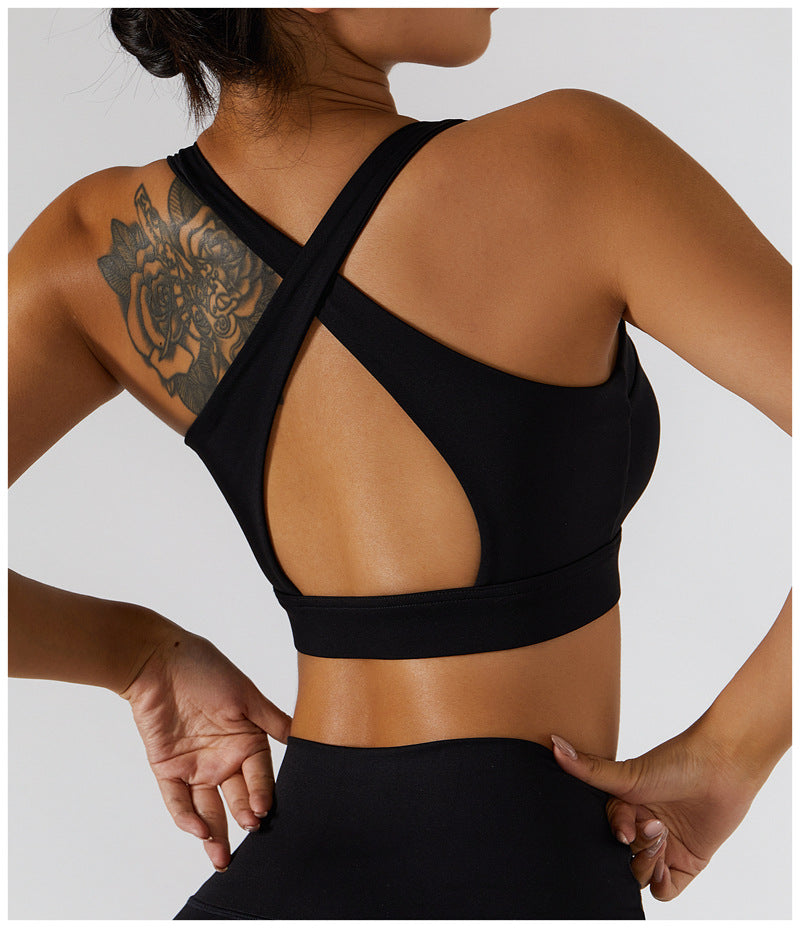Glide Zipper Yoga Bra