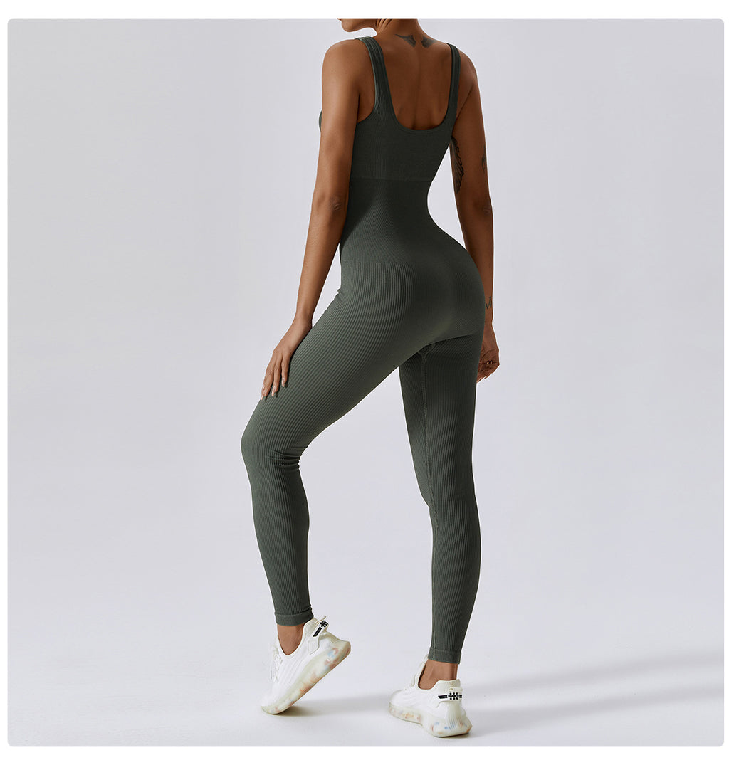 Aura Seamless Ribbed Jumpsuit