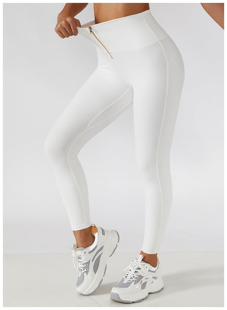 Glide Zipper Yoga Leggings
