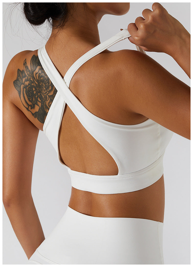 Glide Zipper Yoga Bra