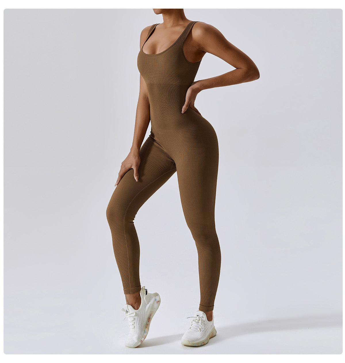Aura Seamless Ribbed Jumpsuit