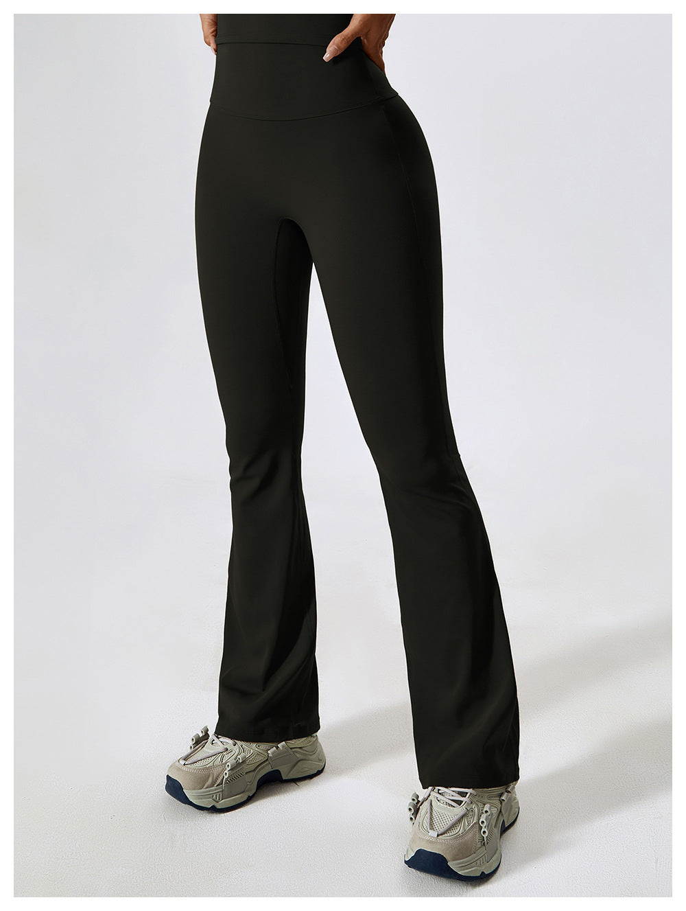 High-Waist Flare Contour Yoga Leggings