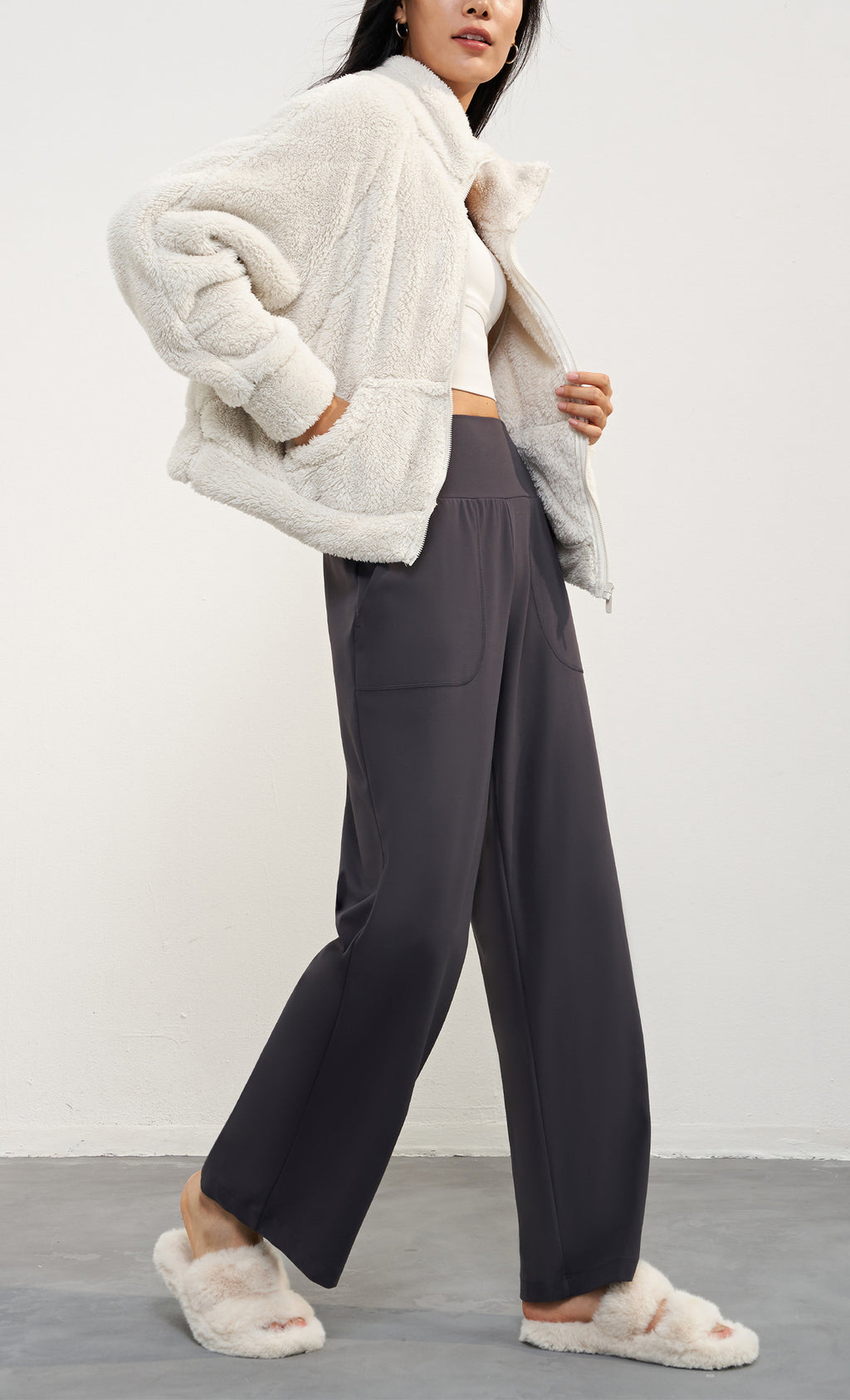 |CAPPUCCINO COLLECTION|  Gior Teddy Zipper Jacket