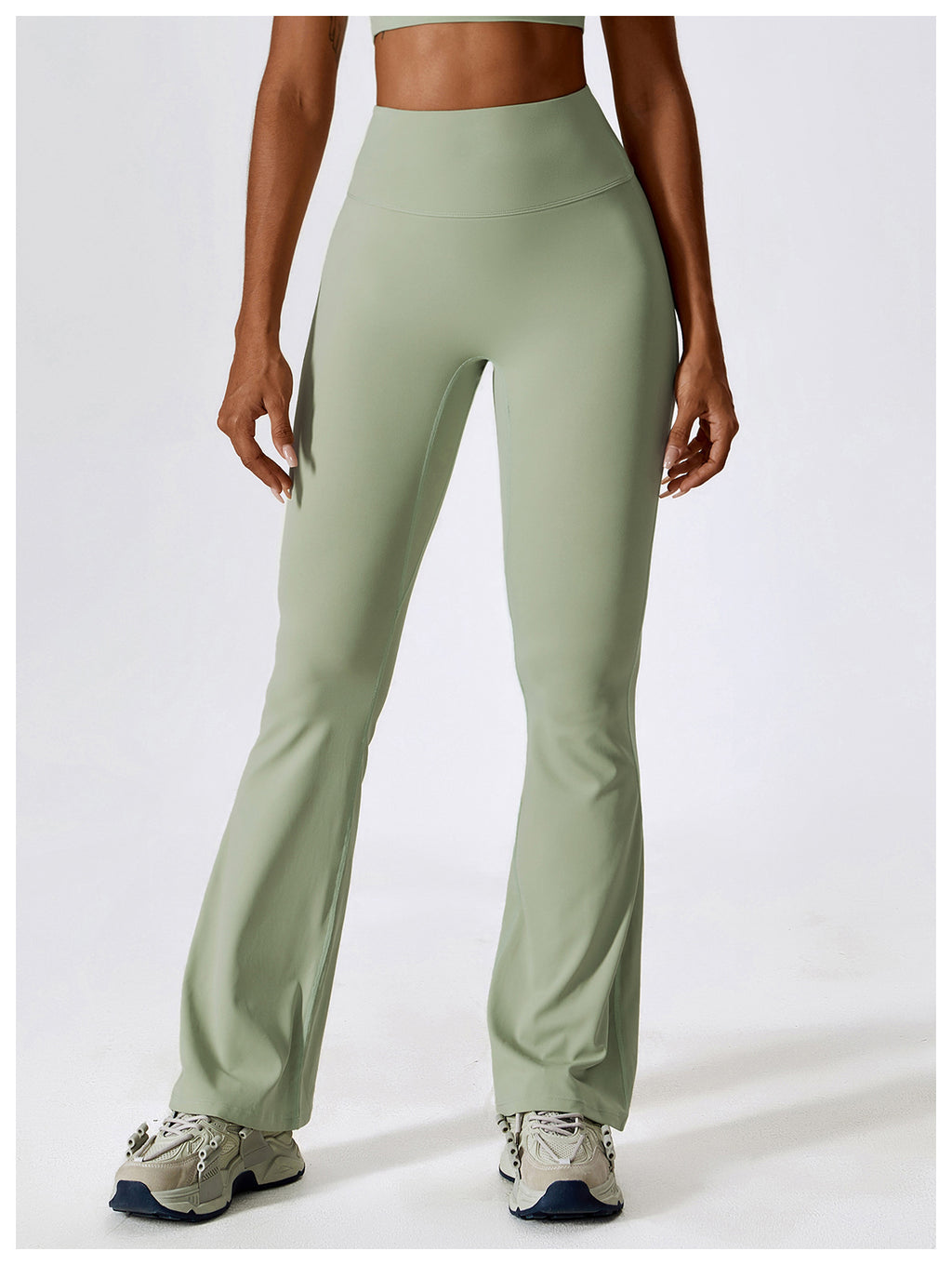 High-Waist Flare Contour Yoga Leggings