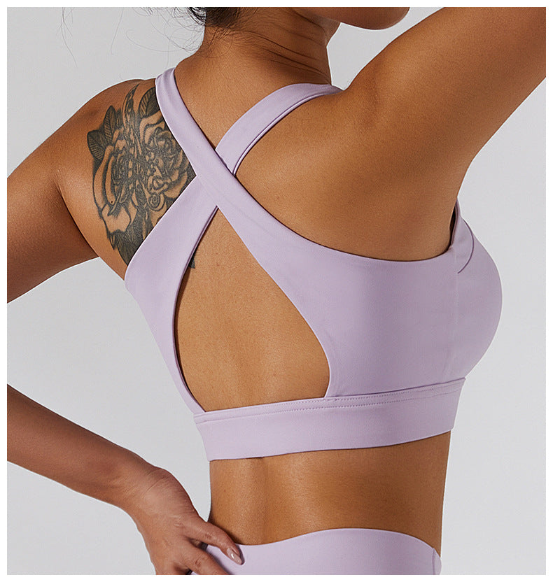 Glide Zipper Yoga Bra